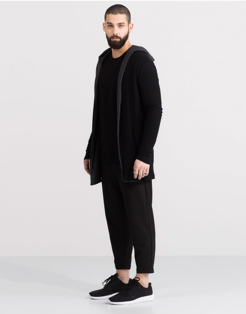 Pull and Bear Tunisie Collection 2016 - VESTE CAPUCHE CONTRASTE RÉF. 5580506 