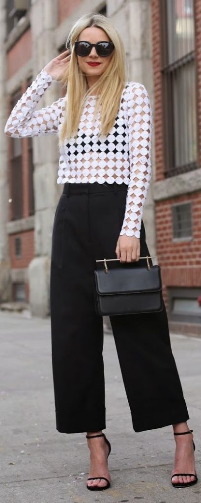 Jupe culotte noir tendance 2016