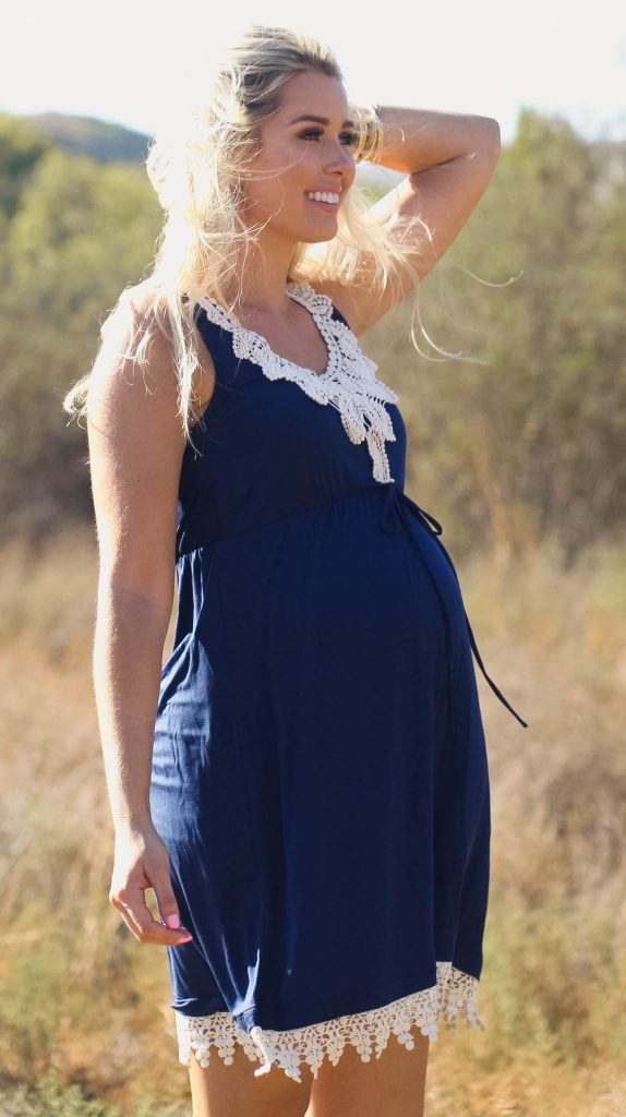 Robe de grossesse courte tendance 2017 - Modele 12