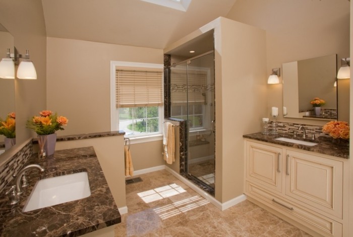 idee-couleur-salle-de-bain-beige-deux-espaces-toilette-séparés-cabine-de-douche