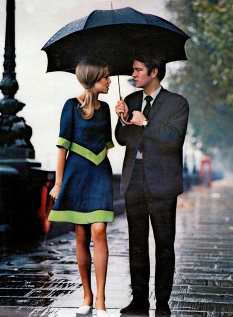 Un rendez-vous sous la pluie, Londres, 1963.