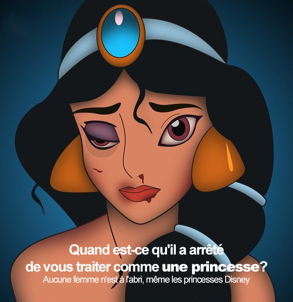 Violence: aucune femme n'est à l'abri, , même les princesses Disney.