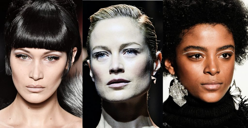 Le liner graphique maquillage tendance printemps 2017 : Repéré chez : Chanel, Moschino, Mugler, Tome