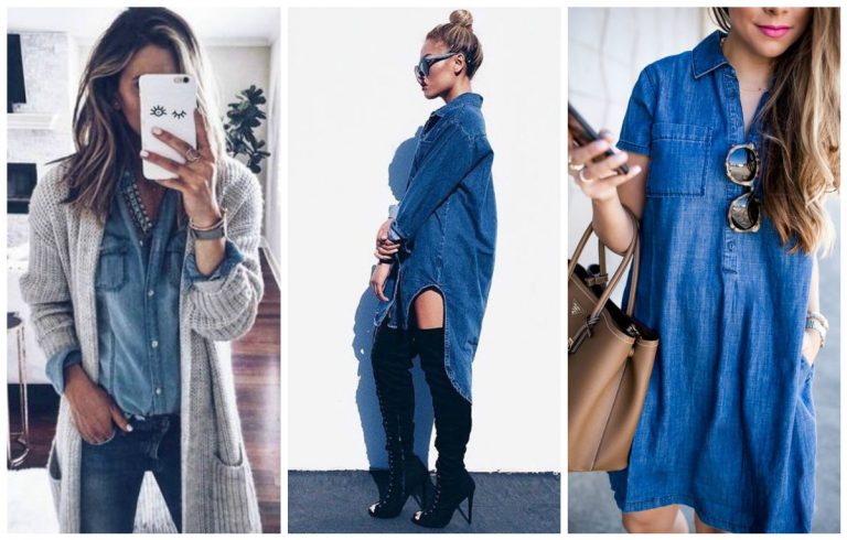 27 façons stylées de porter la chemise en jean tendance