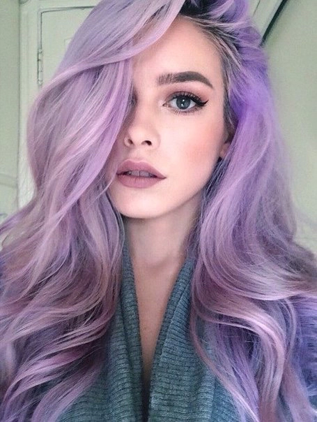 Tendance coloration cheveux 2018 - violet