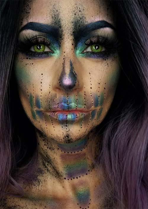 Makeup 45 Idees De Maquillage Halloween Pour Femmes En Images