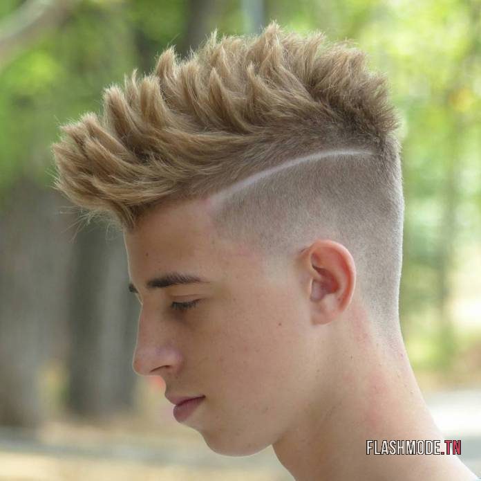 Quiff Hérissé + Dégradé Hi-Lo 