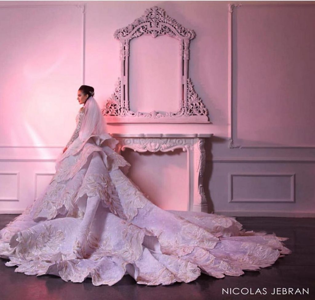 Robe de mariée libanaise tendance 2020 par Nicolas Jebran