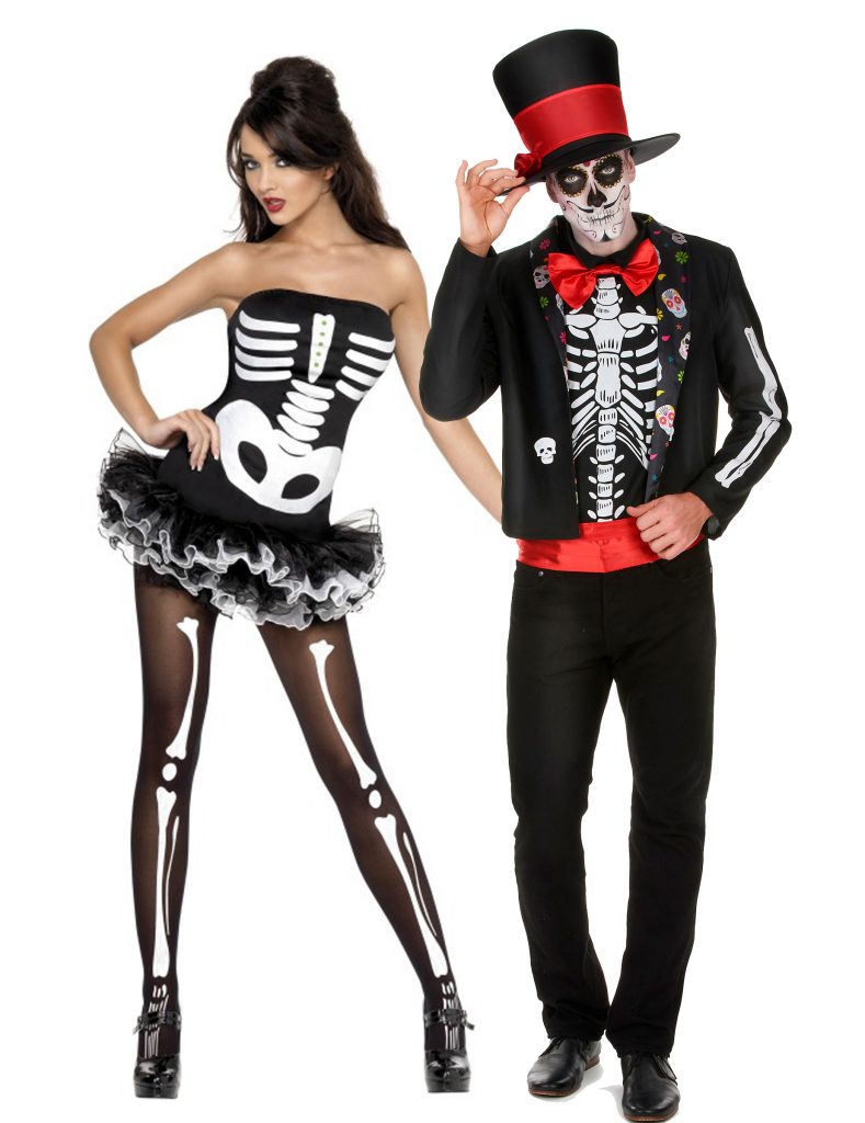 Déguisement couple squelette Halloween