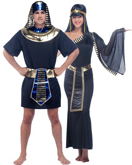 Déguisement duo roi et reine égyptienne