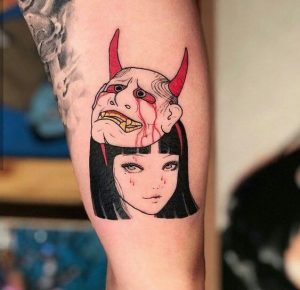 tatouages avant-bras japonais filles
