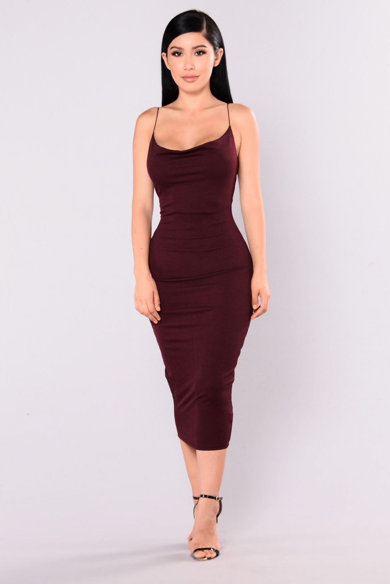 chaussure avec robe bordeaux