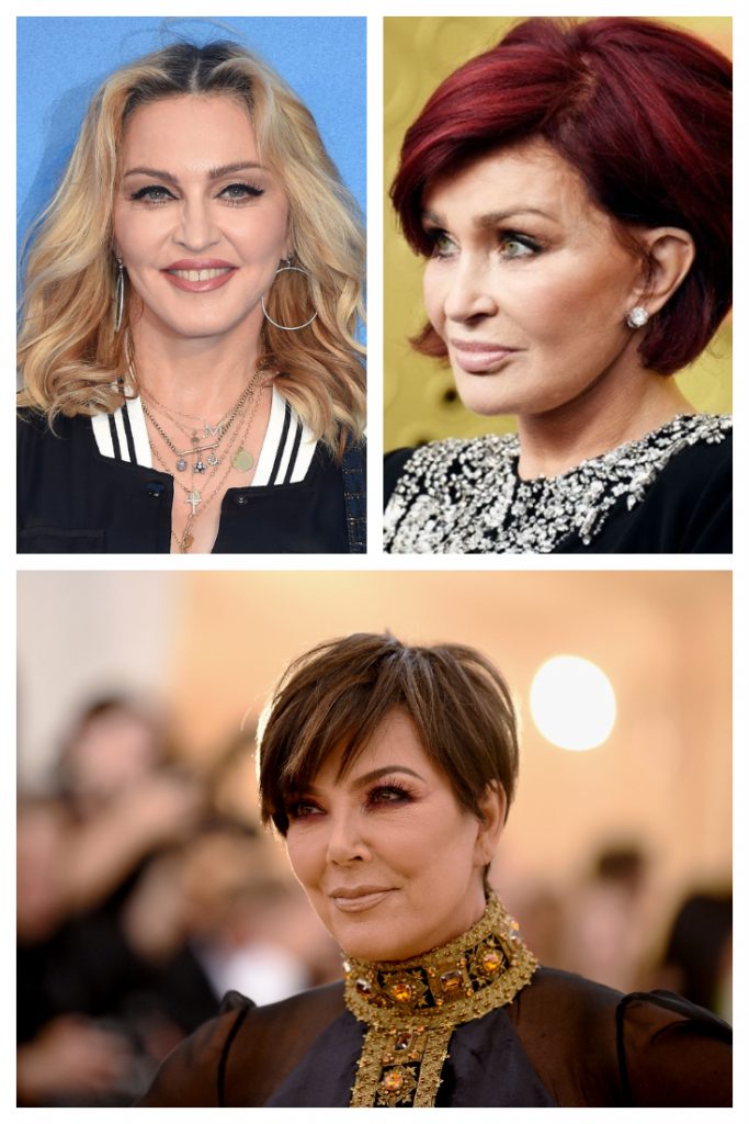 meilleurs modèles coupe de cheveux pour femme 50 ans et plus : Madonna, Kris Jenner, Sharon Osbourne et bien d'autres montrent par leur exemple à quel point on peut être impressionnant quand on a plus de 50 ans